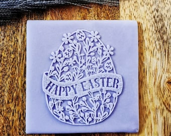 Embosseur d’oeufs de Pâques, Gaufrage d’oeufs floraux de Pâques Joyeux, Fondant Cookie Debosser, Cookie Stamp - 81