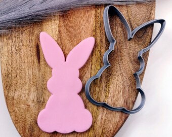 Emporte-pièce de lapin de Pâques, coupe-fondant de pâte de lapin