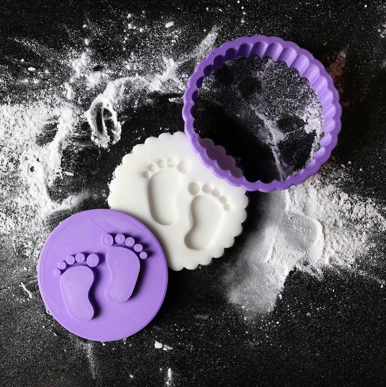Baby Feet Cookie Stamp Cookie Embosser Baby Shower Cookie Etsy UK