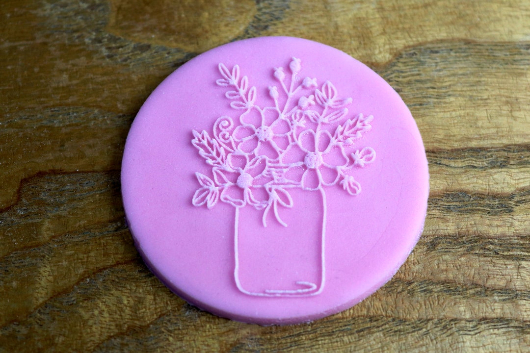 Flowers Fondant Embosser, Cookie Fondant Debosser Etsy