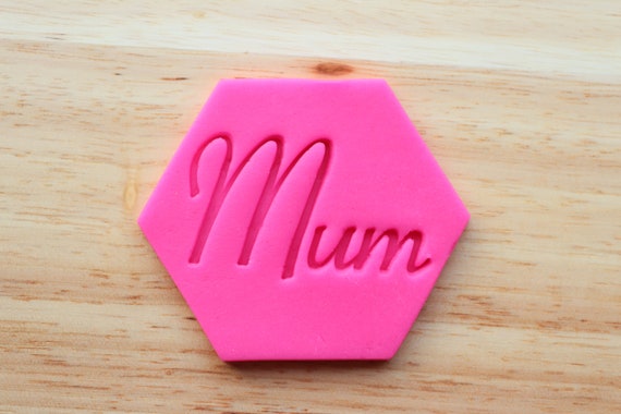 Mum Cookie Stamp, Fondant Cookie Stamp Embosser, Mother's Day - 3057