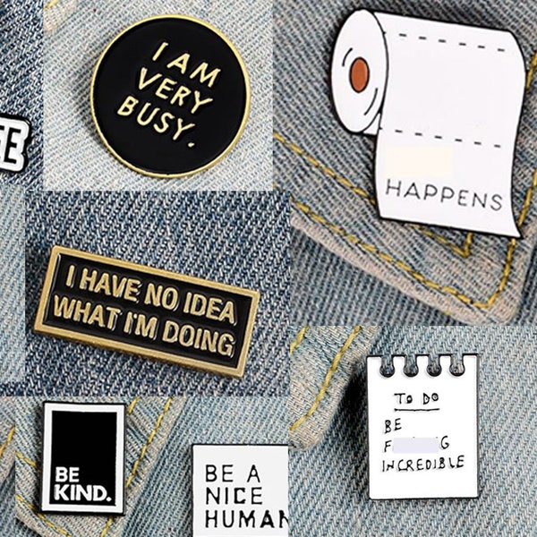 Funny Lapel Pins Etsy