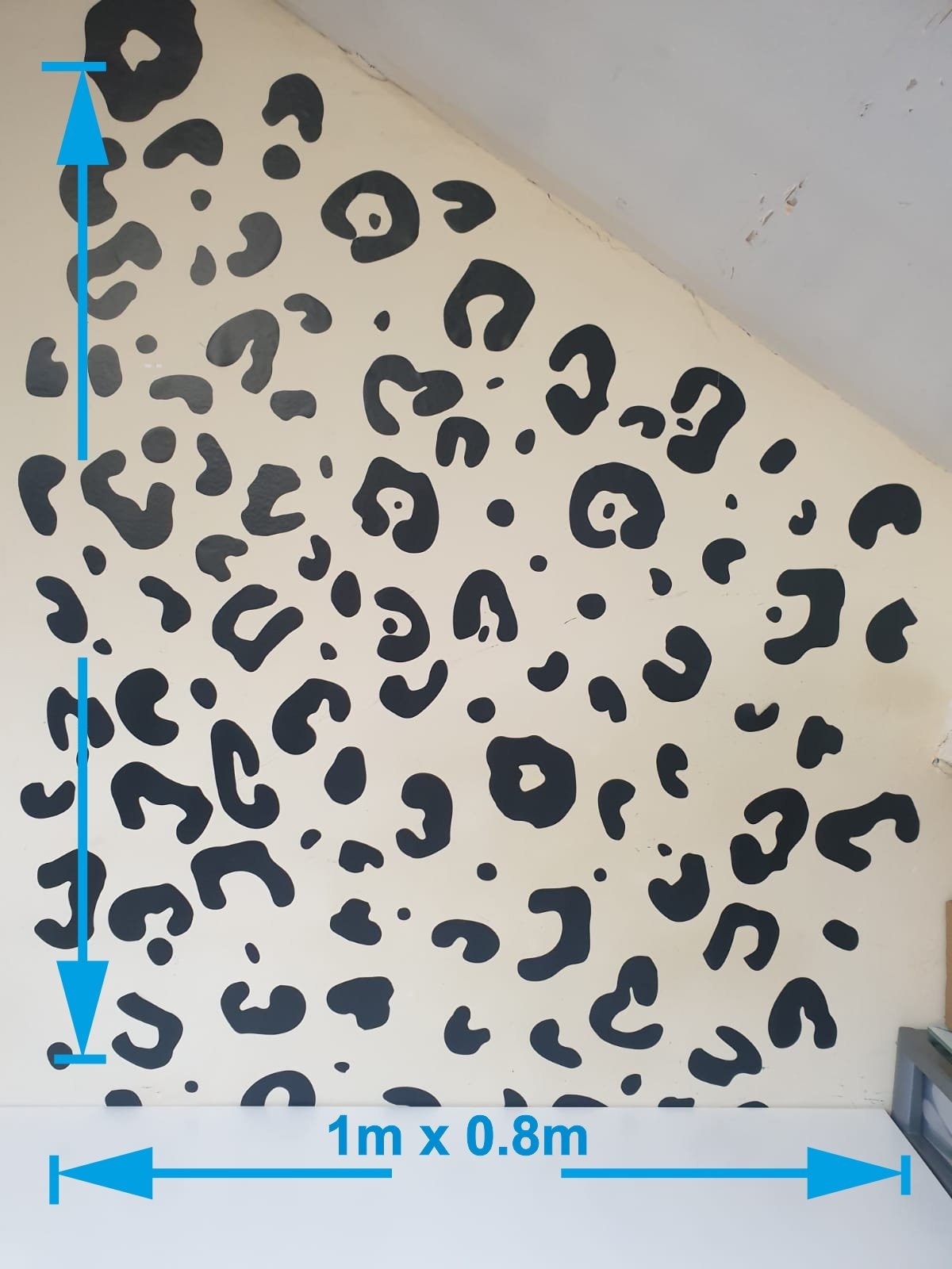 Large Leopard Print Wall Stickers Home Decor Child Animal Etsy.de