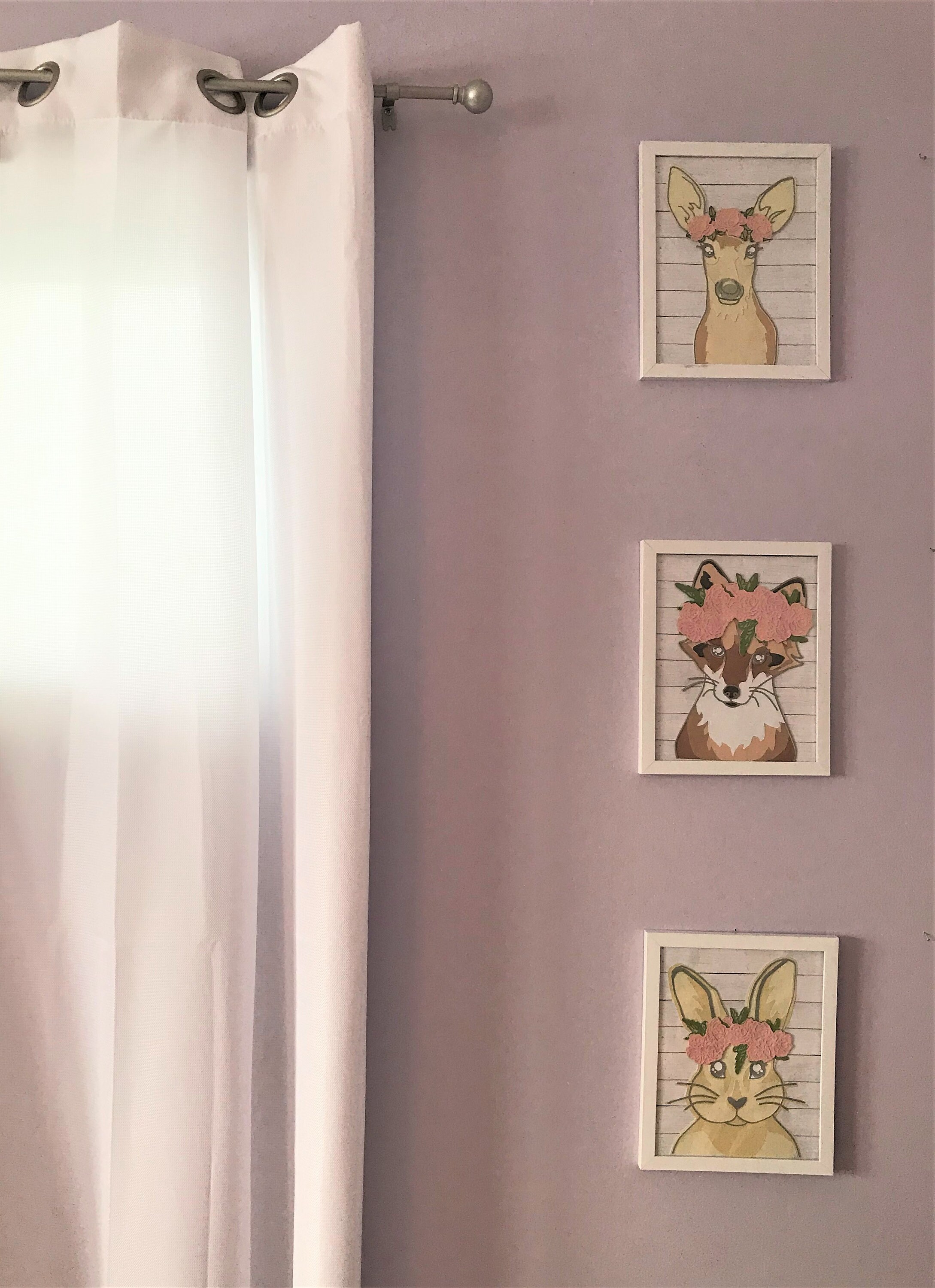 Arte de la pared de los ciervos decoración de la guardería | Etsy