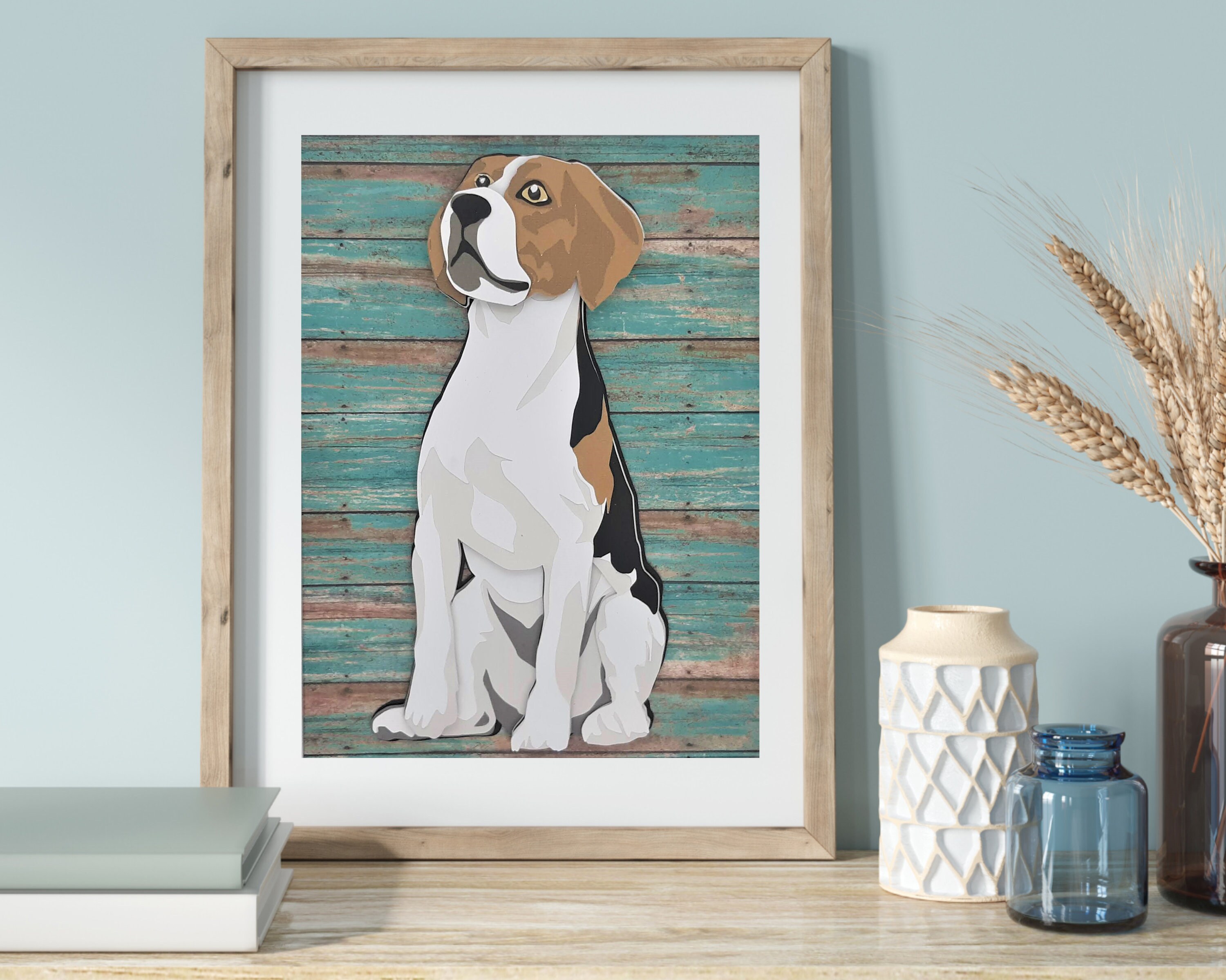 Beagle Wall Art Beagle Gift Beagle Home Decor Dog Lover Etsy