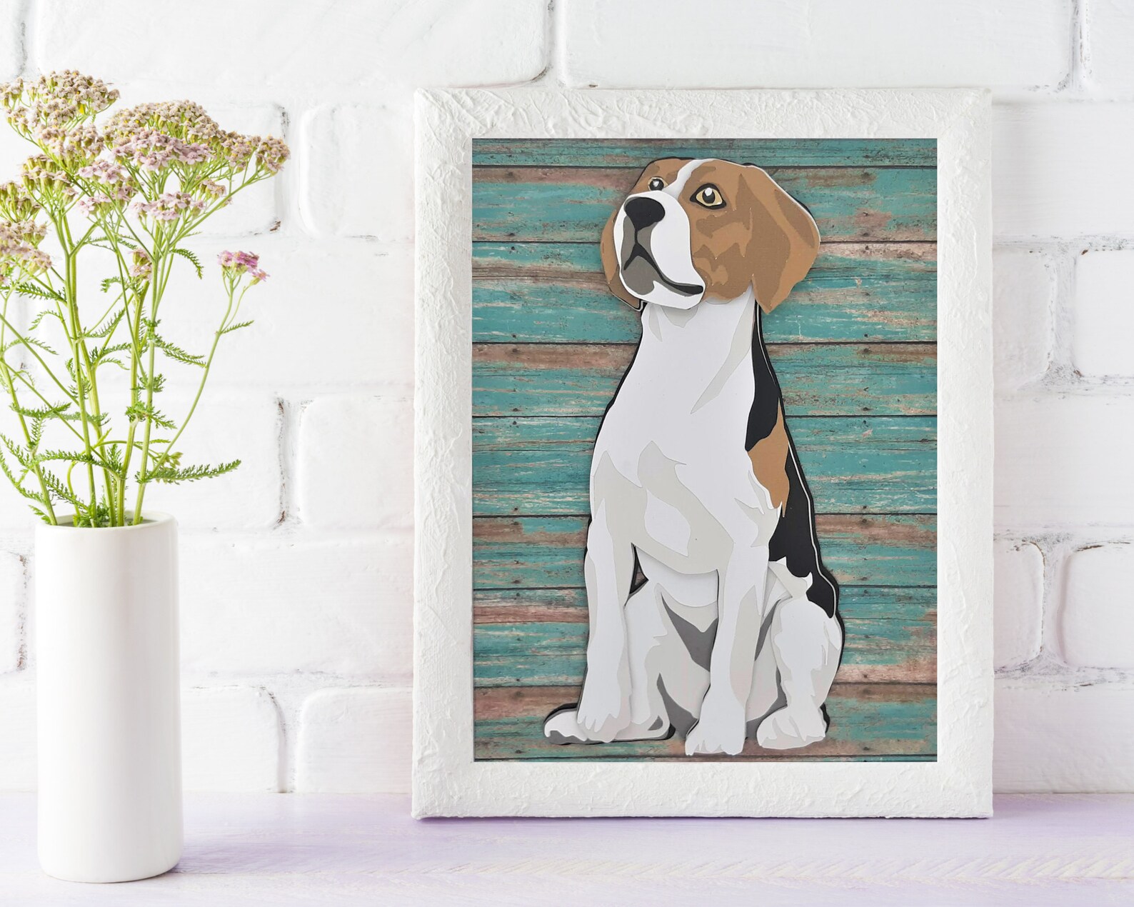 Beagle wall art Beagle gift beagle home decor dog lover Etsy