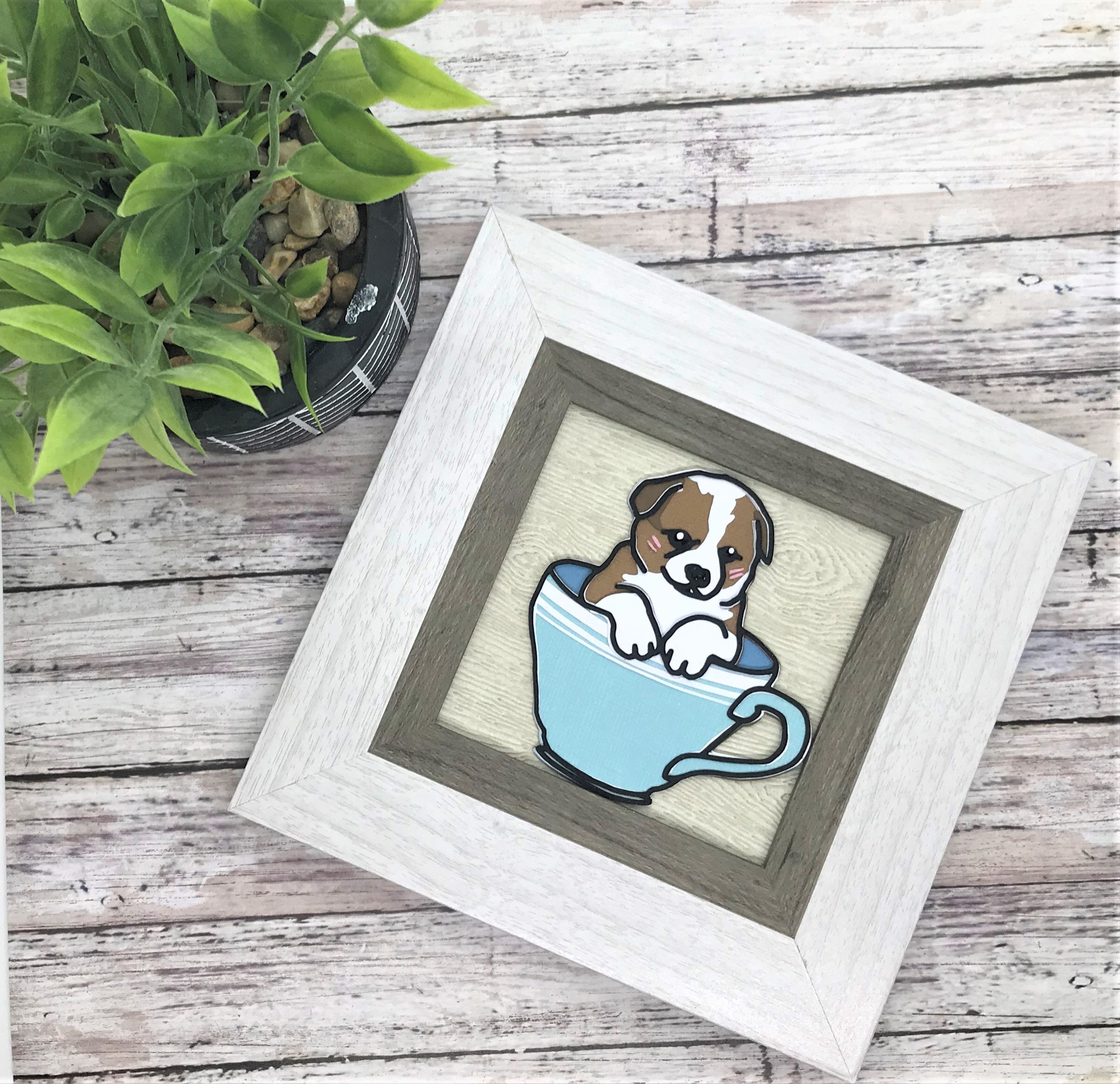 Puppy wall art puppy nursery decor for baby girl dog lover Etsy
