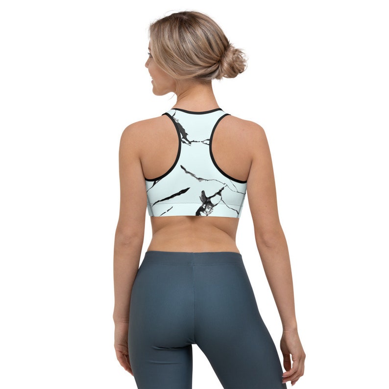 Gift for Her Tie-Dye Marble Design Sports Bra Valentine day gift, Festival fashion Crop Top Hippie Sports Bra