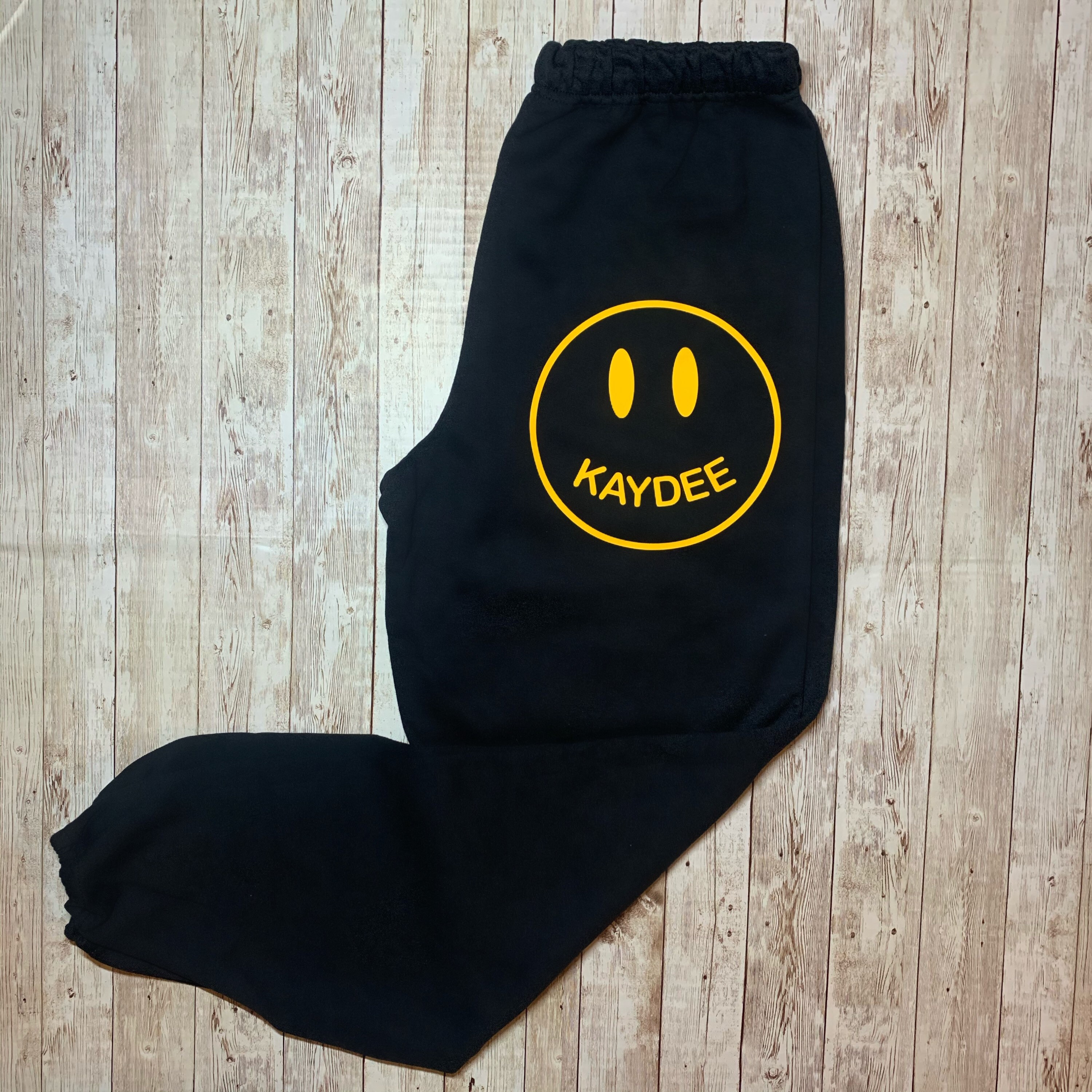 smiley face joggers