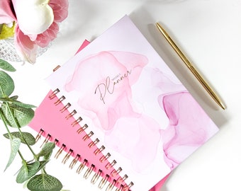 Personalised Undated Weekly Planner | Pink