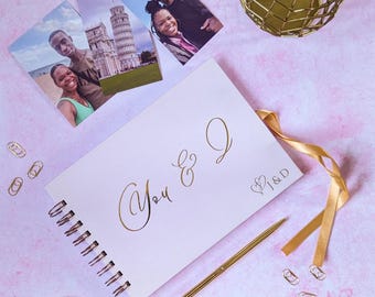 Livro de Memórias Personalizado | Presente de Aniversário para Casais | Lembrança Cristã | Álbum de Fotos