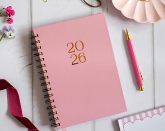 2026 Personalised Christian Planner | Weekly Faith View | Blush Pink