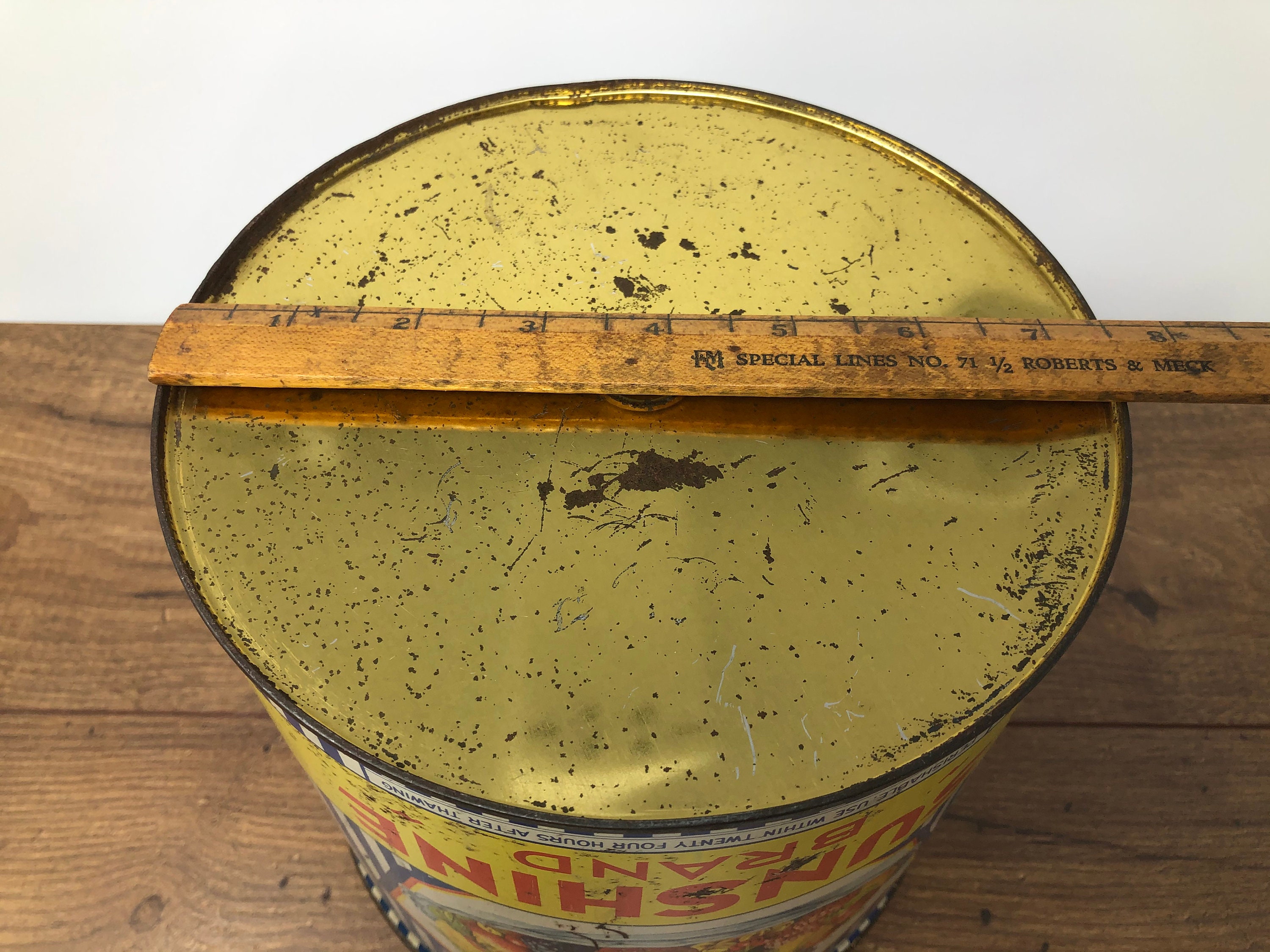 Vintage Sunshine Brand Fruit Tin Advertising Tin Strawberry Etsy