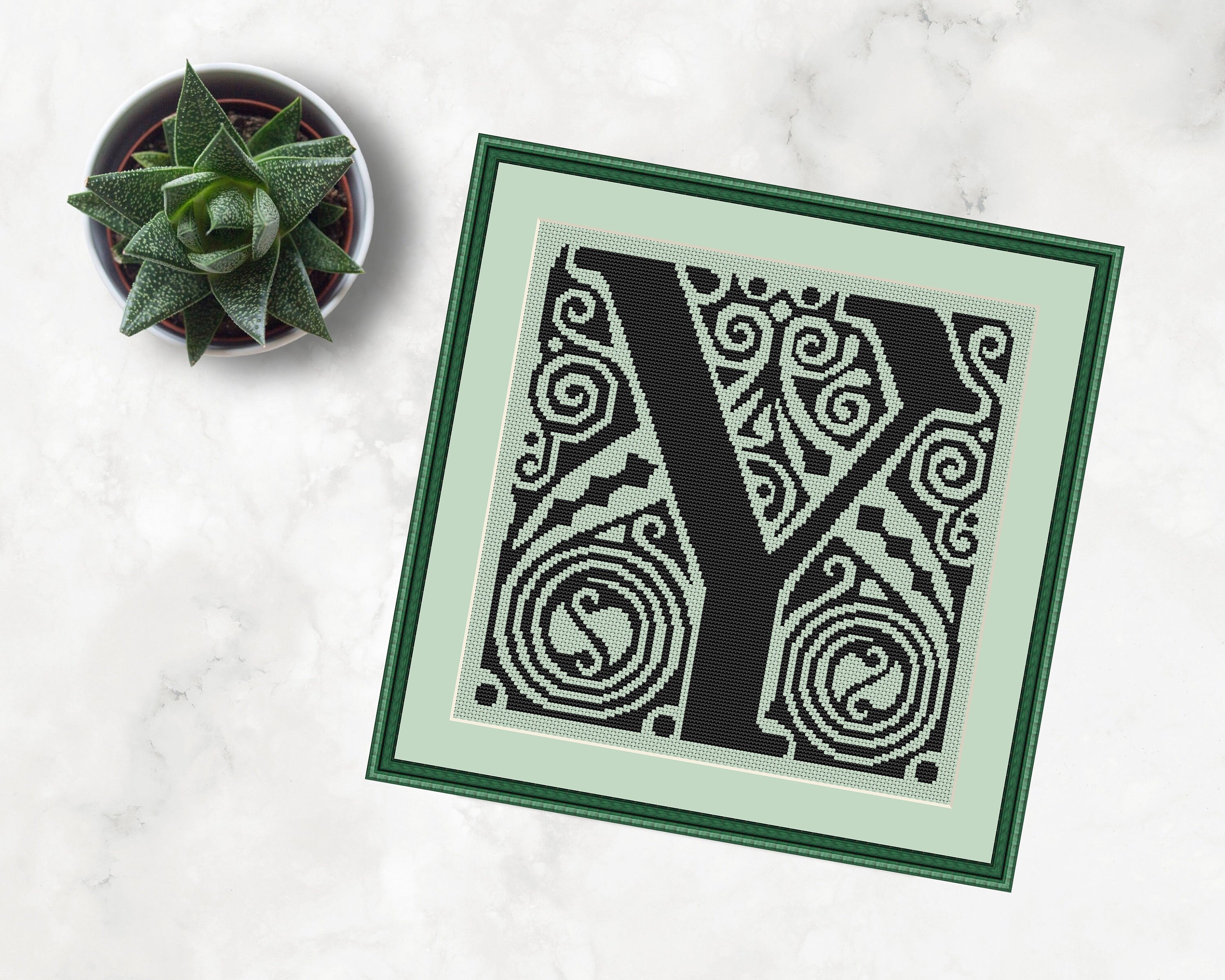 Calligraphy Letter Y monogram alphabet monochrome symbol with | Etsy