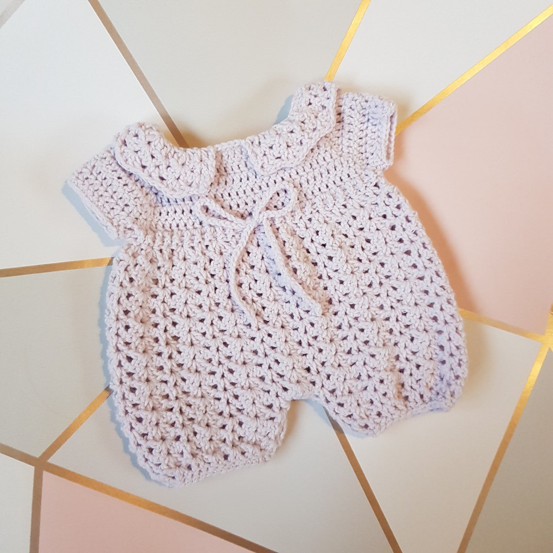 Newborn Baby Jumpsuit Handmade Crochet in Baby Yarn Etsy