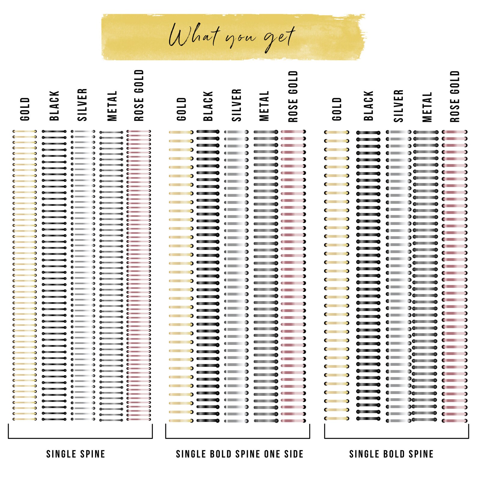 50 Digital Spiral Binder Rings Digital Binder Rings Etsy