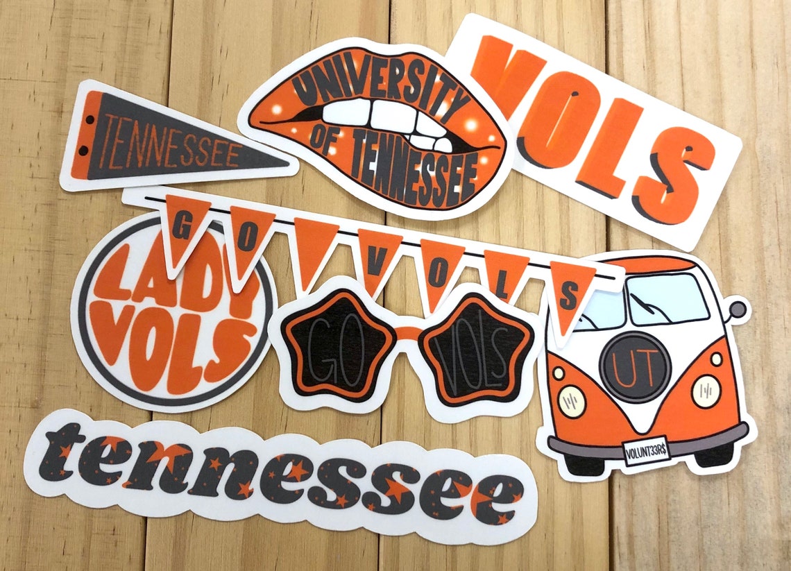 University of Tennessee Sticker Pack Custom Waterproof | Etsy