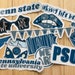 Pennsylvania State University Sticker Pack | Custom Waterproof Sticker | Personalized Sticker | Laptop College Sticker | Waterbottle Sticker 