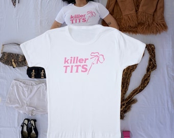 Killer tits fitted baby tee