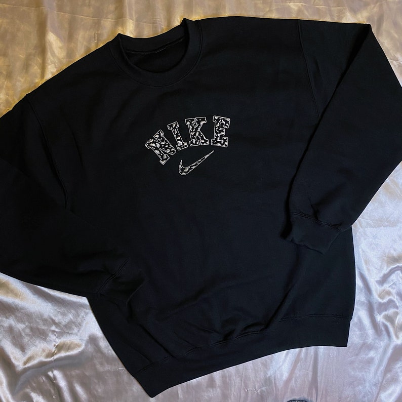 cow print crewneck
