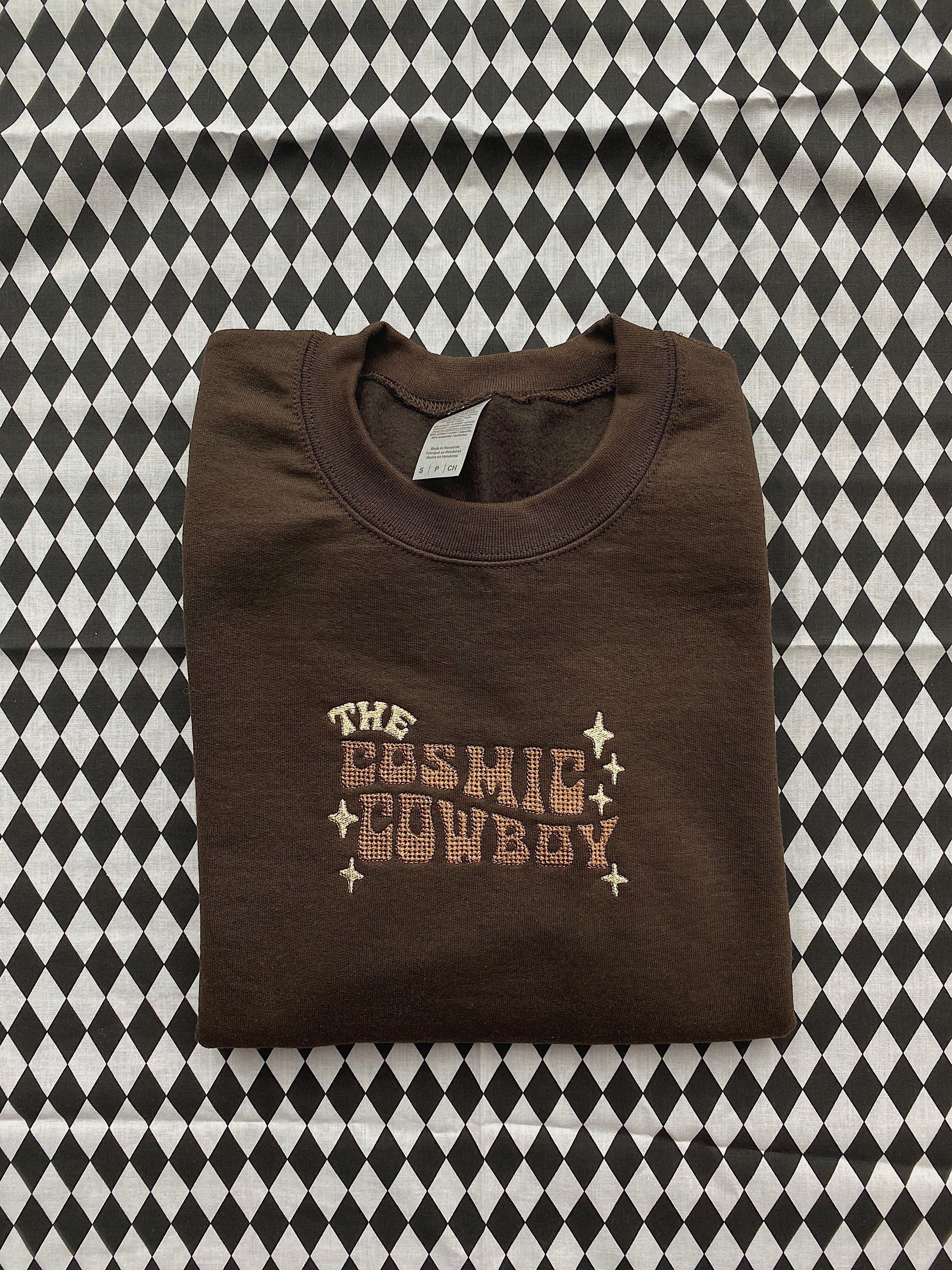 The CC Brown Crewneck L Trendy Cowboy 