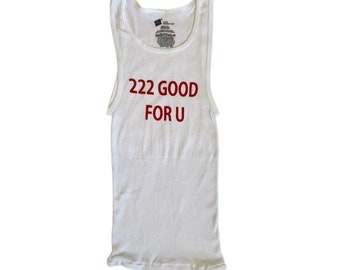 222 good for u tank top l trendy y2k crop top