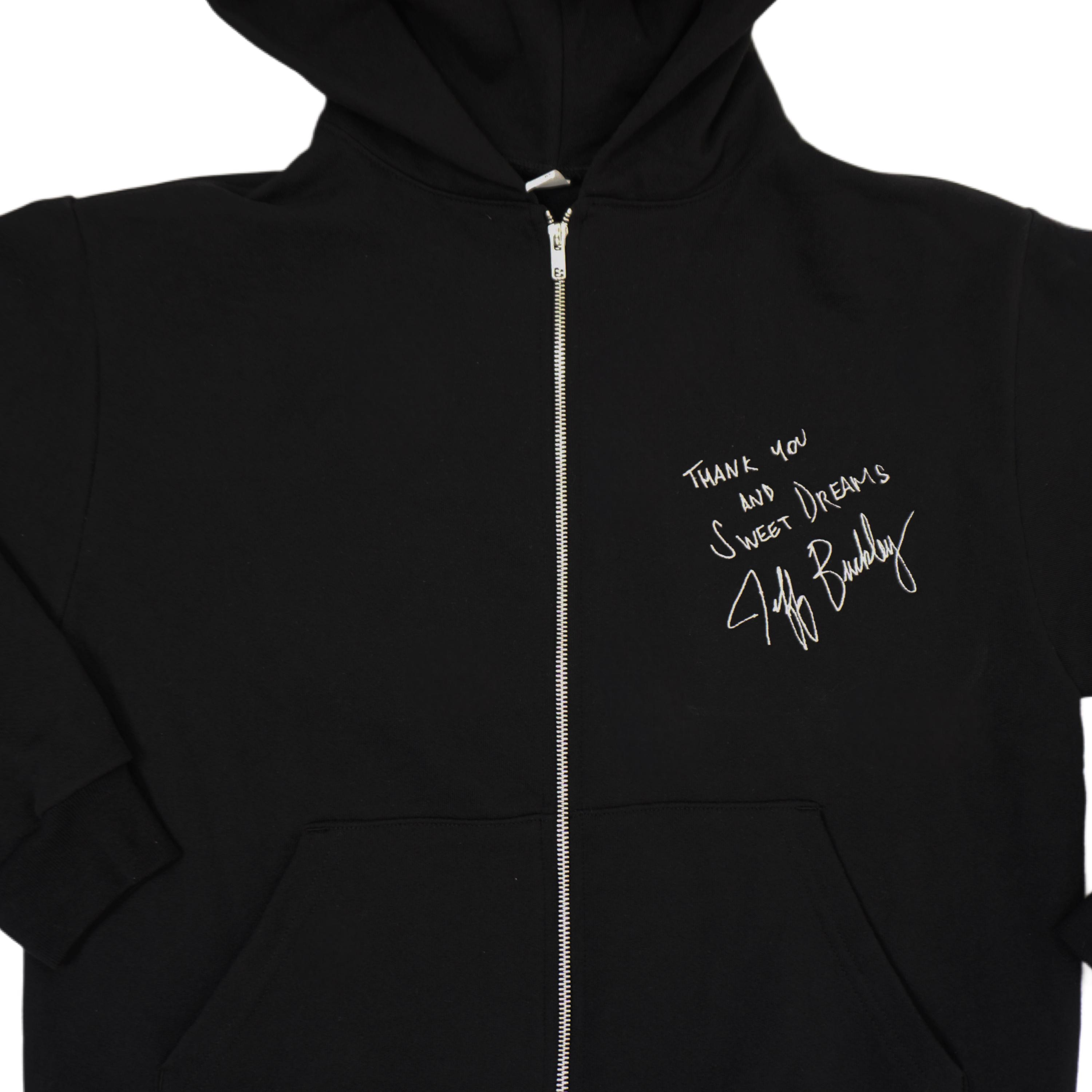 Jeff Buckley Zip up Hoodie / Thank You and Sweet Dreams 
