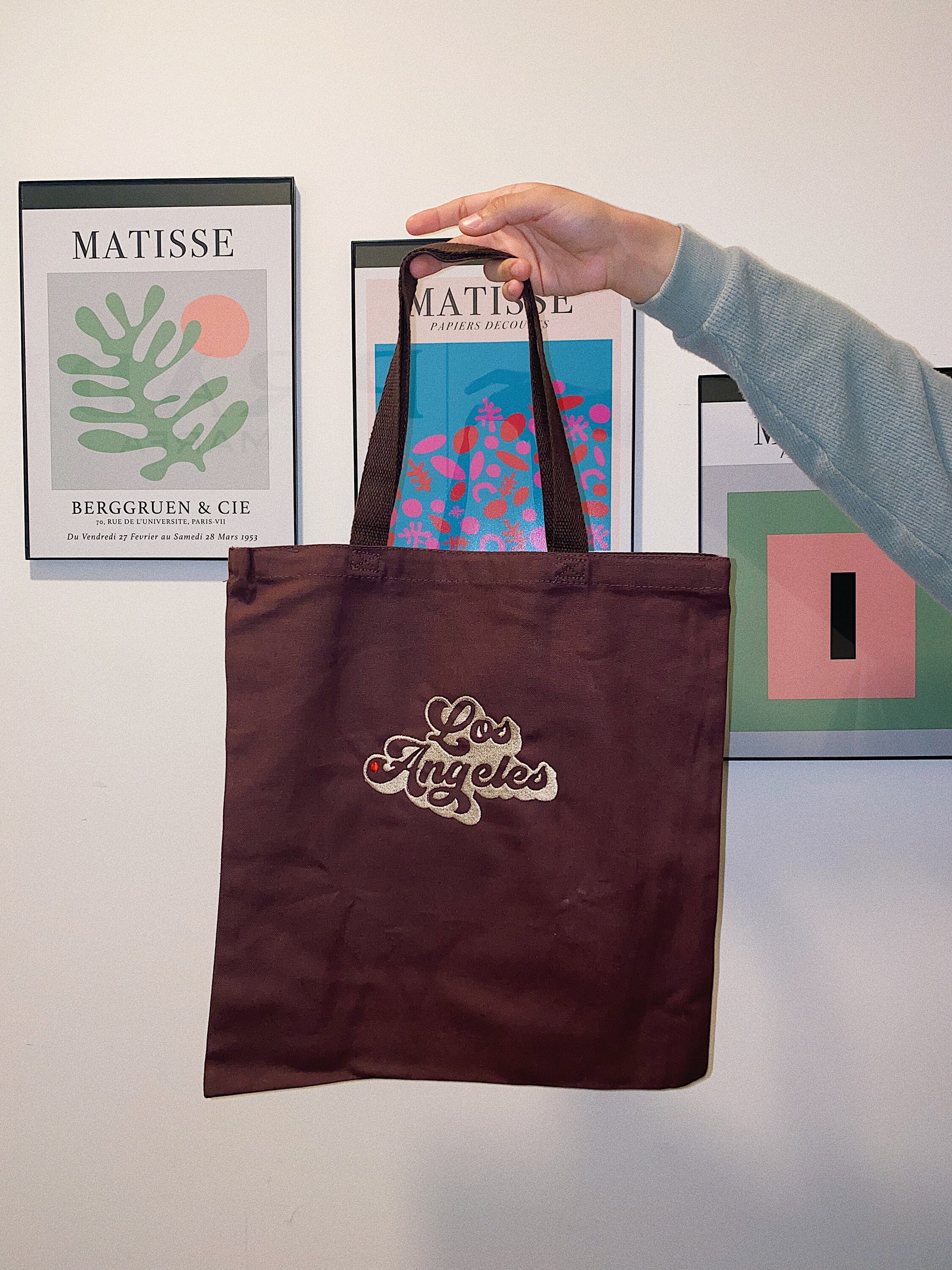 Trendy Los Angeles Tote Bag l LA Embroidered Tote Bags Etsy