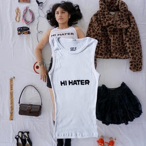 Hi Hater, Bye Hater tank top l y2k aesthetic trendy top