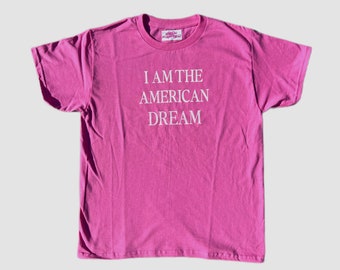 I am the American dream baby tee l y2k style tee