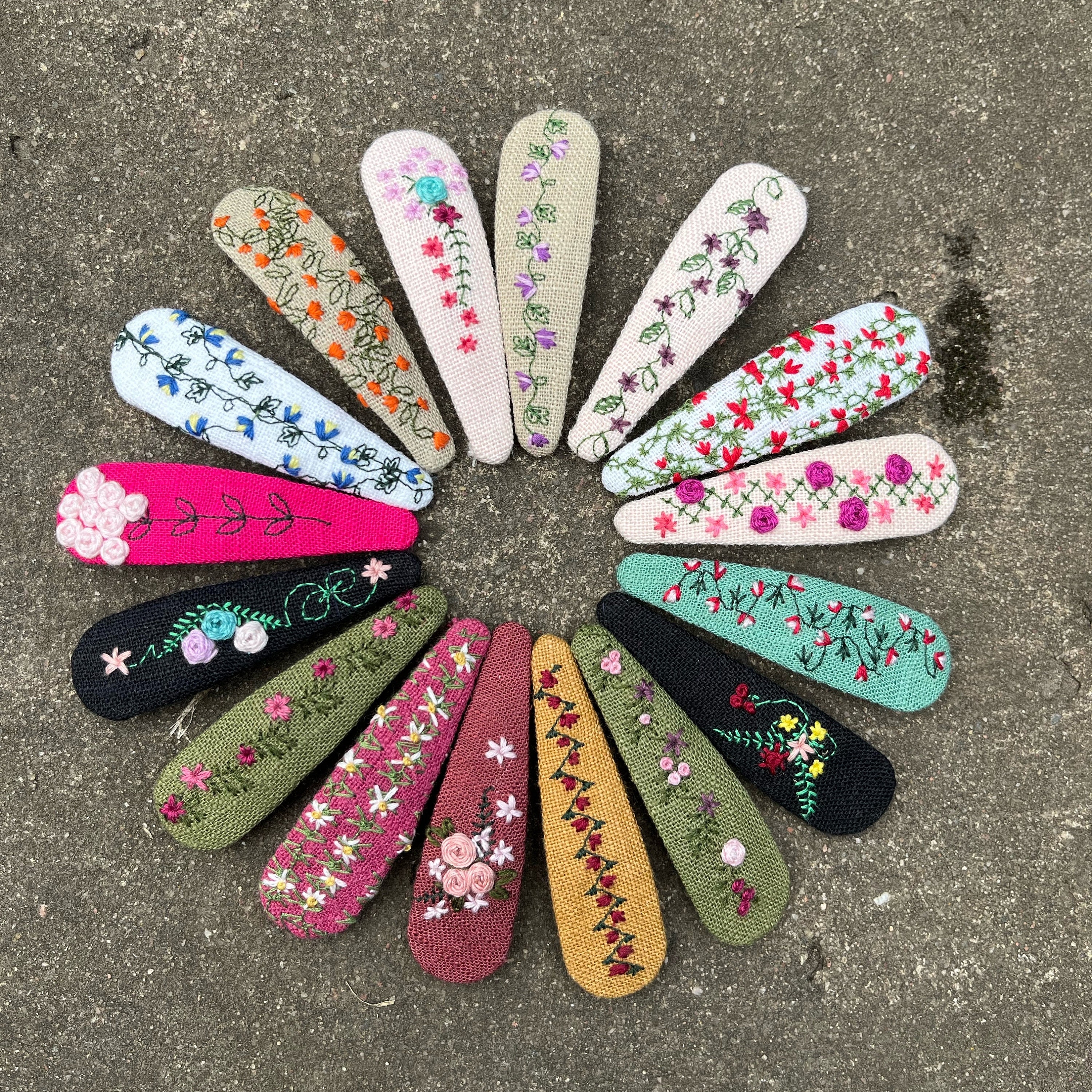 Embroidery Hair Barrettes & Clips - Etsy - Page 5
