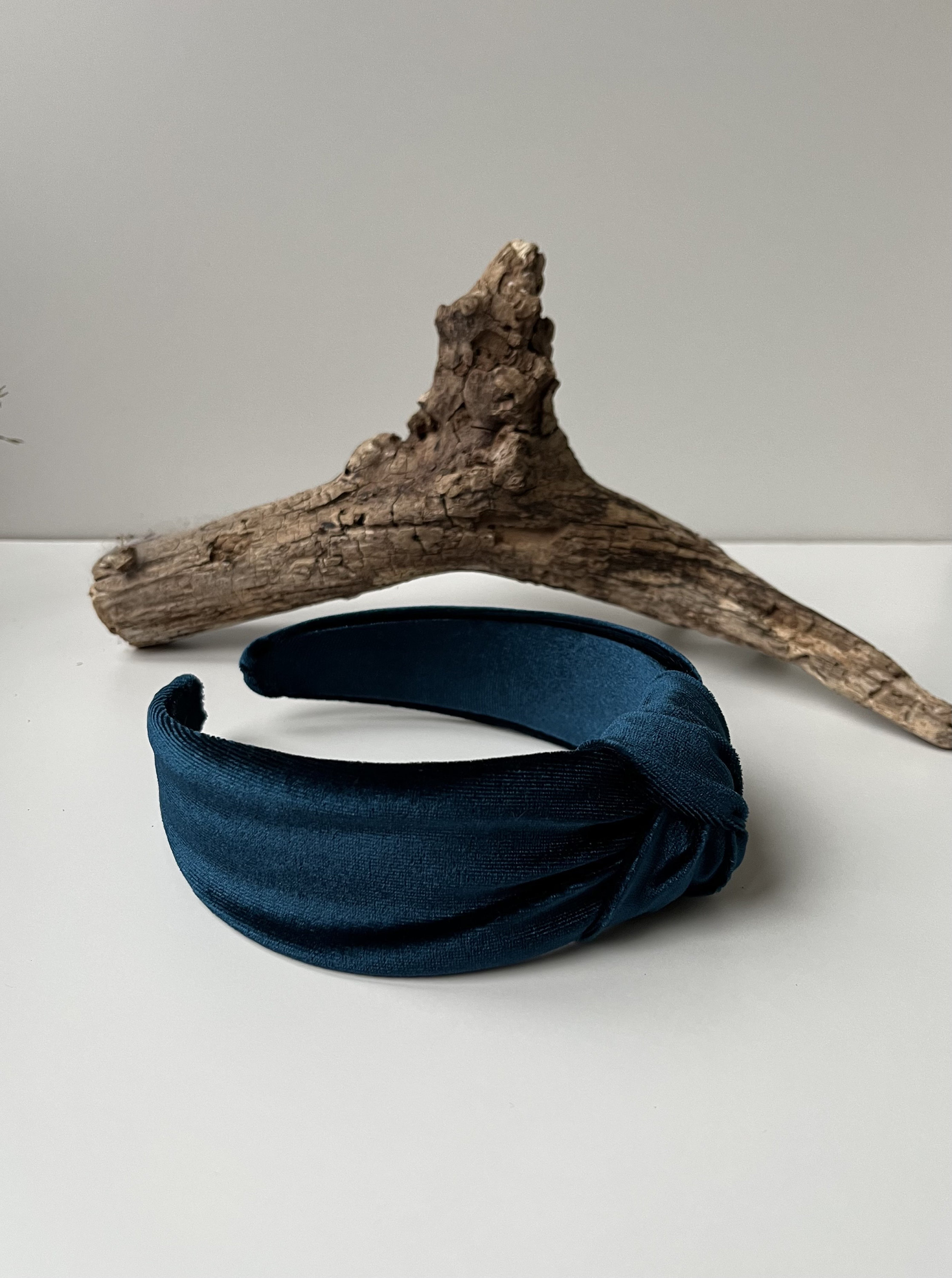 Velvet Top Knot Turquoise Colour Headband. Headband Turban 