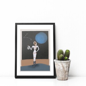 Zodiac Star Sign Pisces Giclee Print