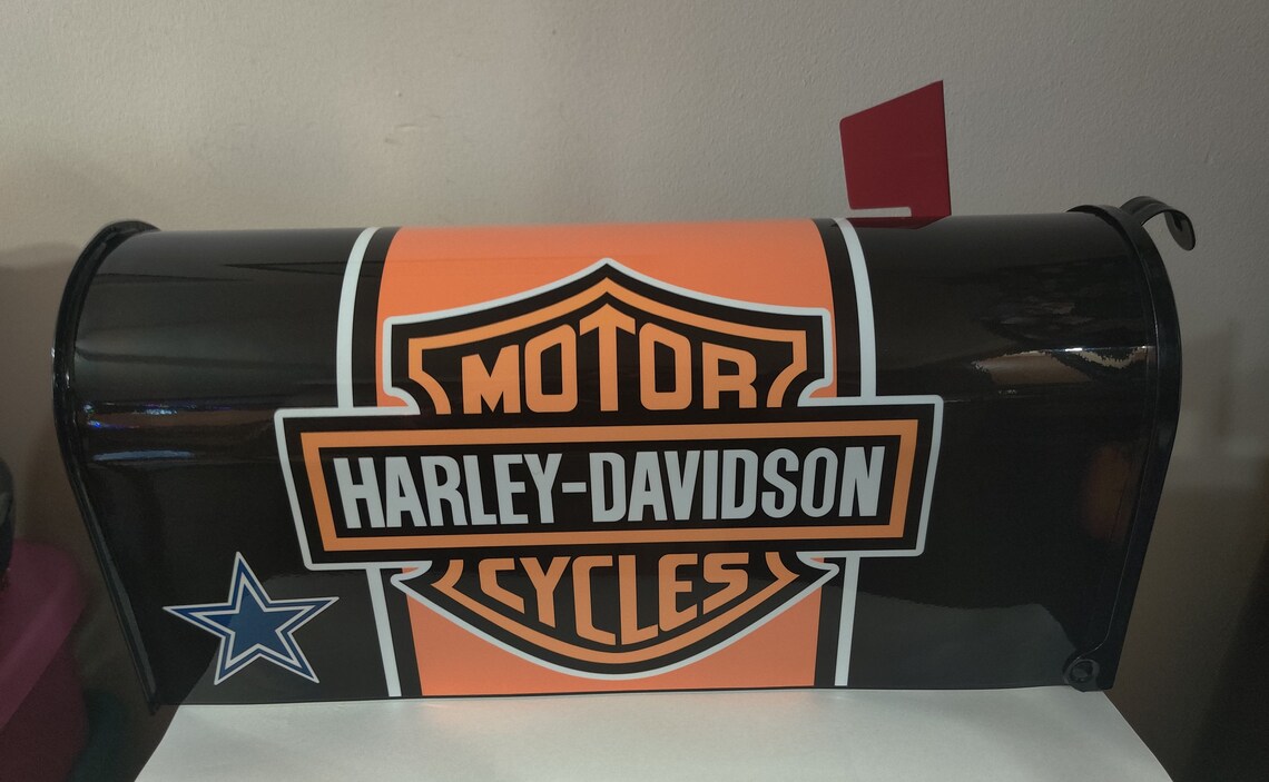 Harley Davidson Dallas Cowboys MAILBOX Etsy