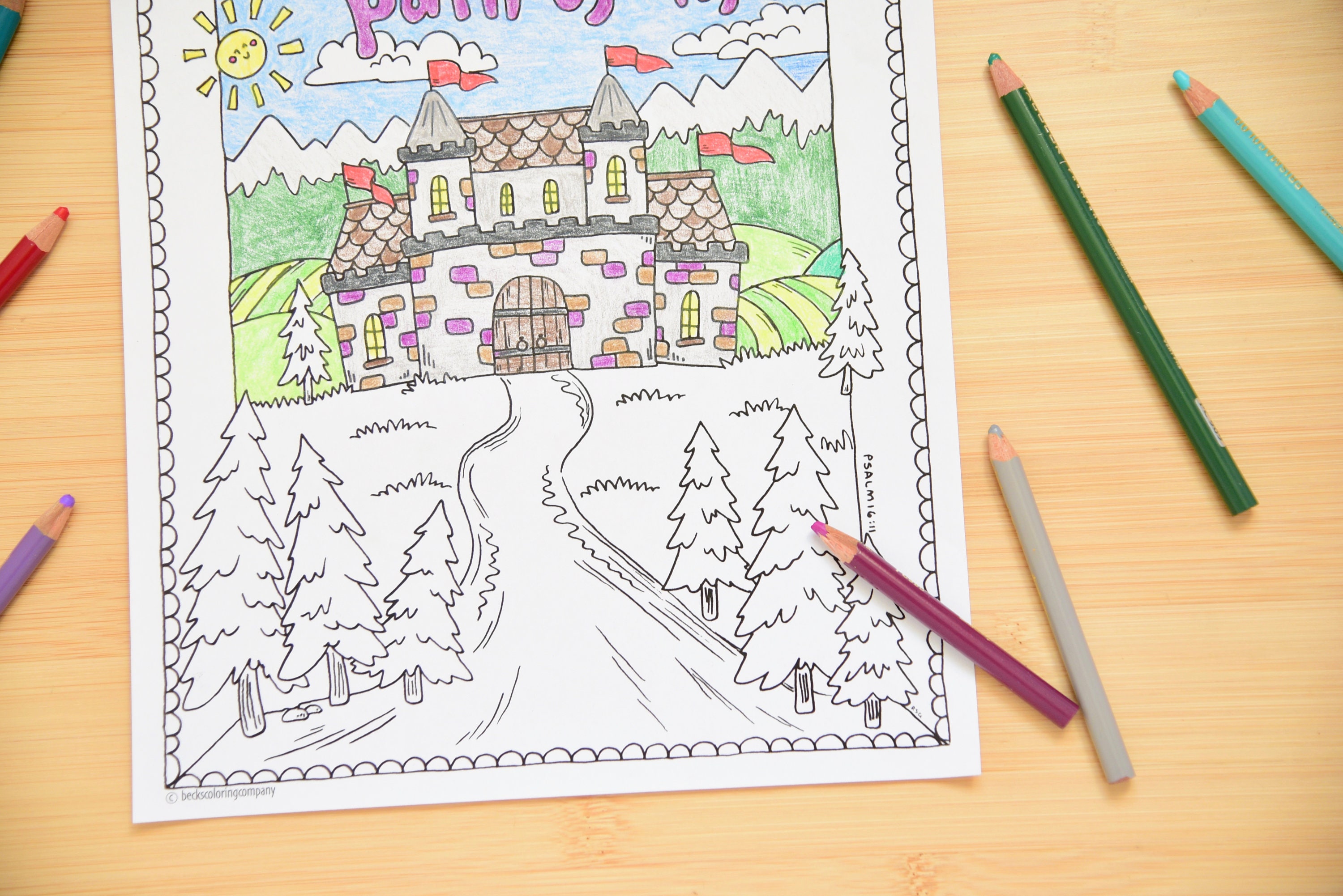 Kids Coloring Page - Path of Life Coloring Page Christian Church ...
