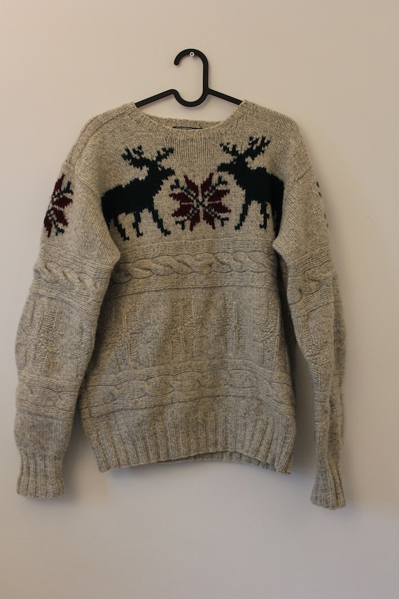 Vintage Polo Ralph Lauren Hand Kitted Sweater, Car