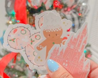 Cute Christmas Packet / Mickey ears / lights / gingerbread/ hot chocolate/ marshmallows/ whipped cream/ castle / journal / laptop / hydro