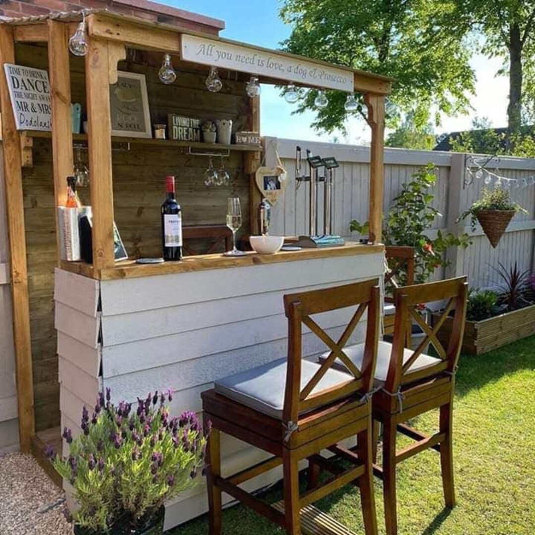 Garden bar , home bar , interior bar , man cave , wooden bar ...