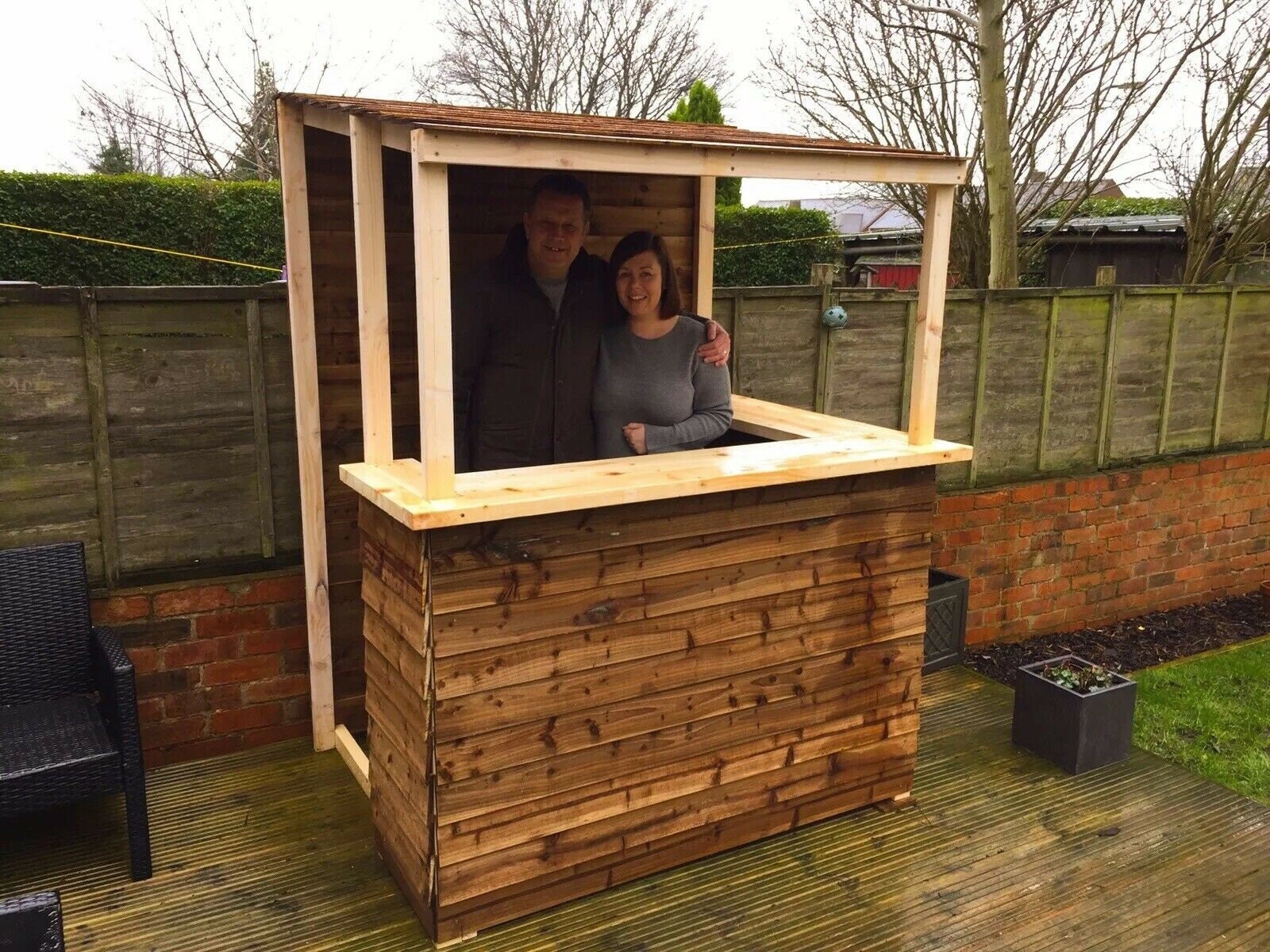 Garden Bar / Large Fresh Wood Bar BEST SELLER UK Etsy UK