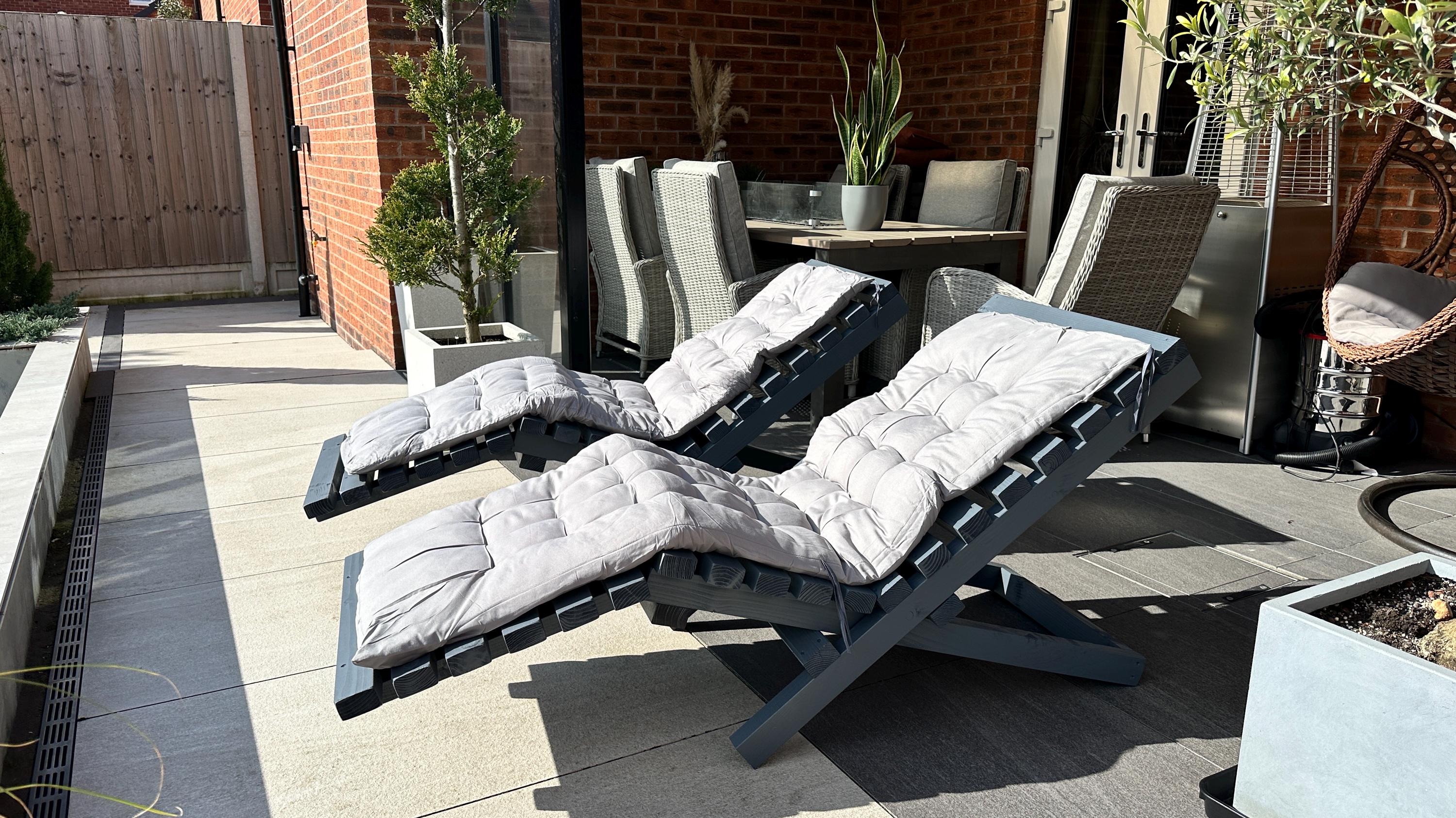 Wooden Sun Lounger UK