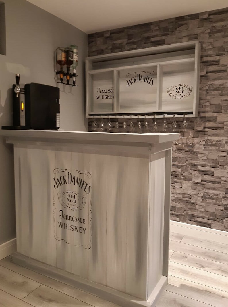 Home Bar / Man Cave Bar / Reclaimed Bar Etsy