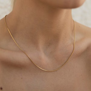 Gold Fine Chain Necklace Adjustable, Gold Layering Necklace, Gold Plated Base Necklace