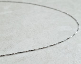 Sterling Silver Fine Chain Necklace, Sterling Silver Layering Necklace