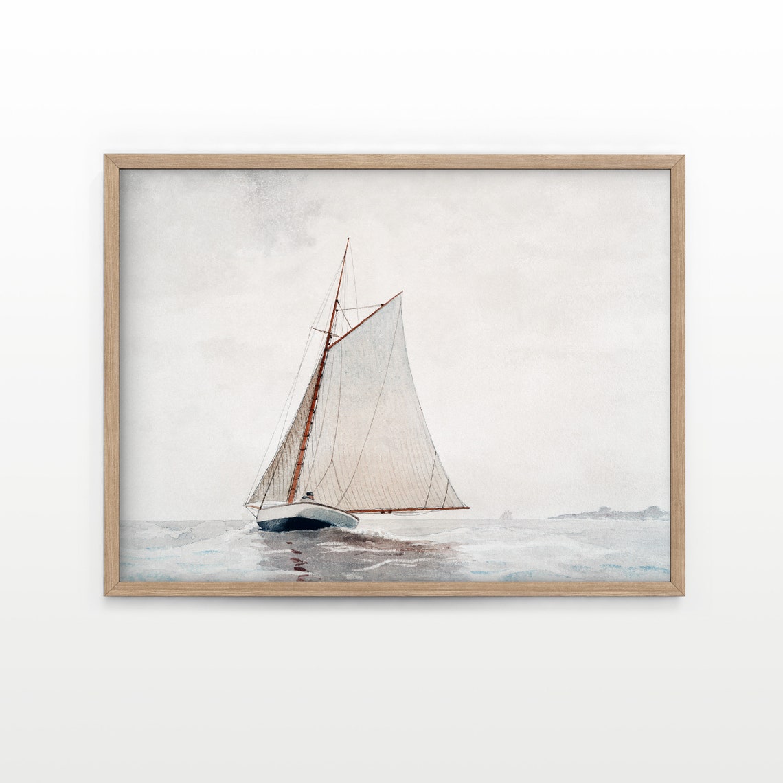 Nautical Wall Decor Vintage Sailing Art Yacht Print Ocean - Etsy
