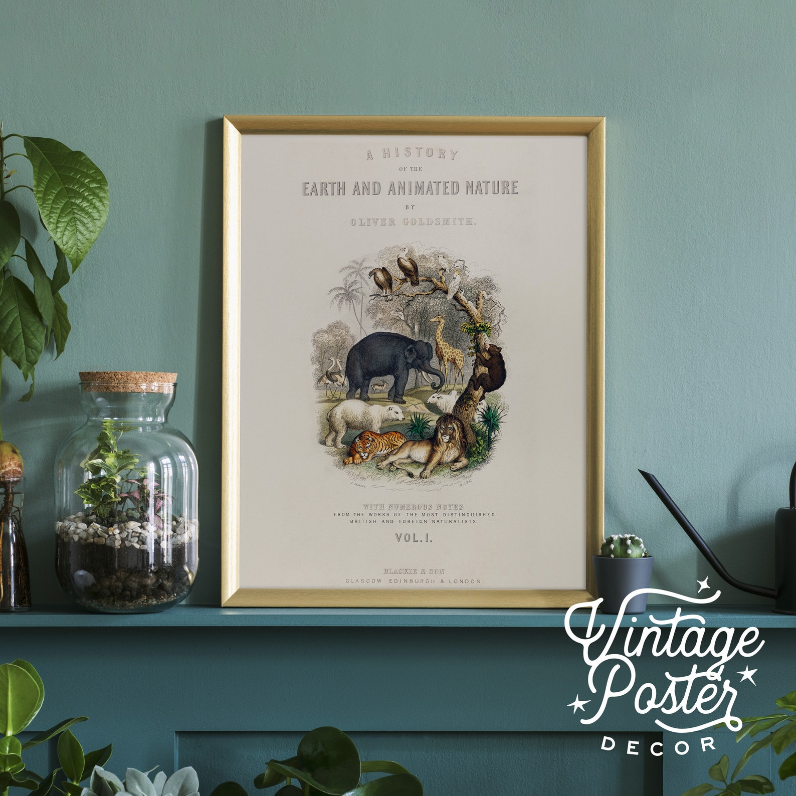 Vintage Animal Print Nursery Animals Nursery Safari Antique Etsy Canada