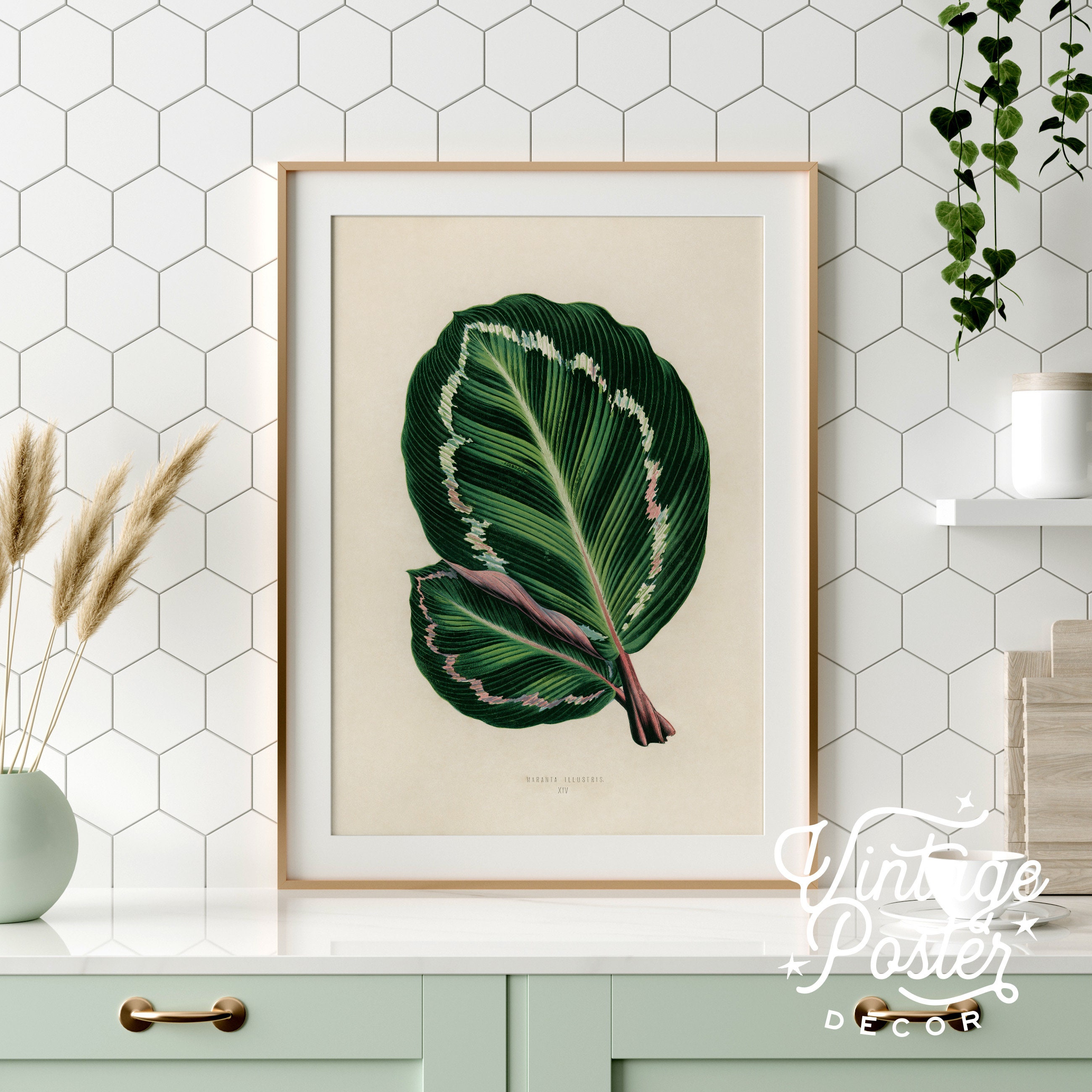 Botanical Leaf Print, Tropical Green Wall Art 62 - Etsy