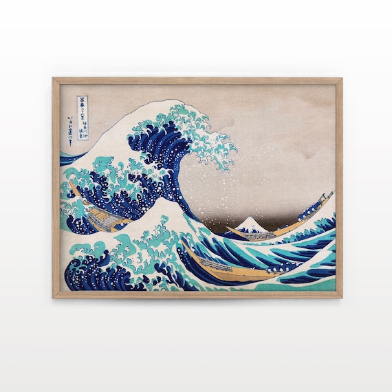 Katsushika Hokusai, the Great Wave off Kanagawa, Vintage