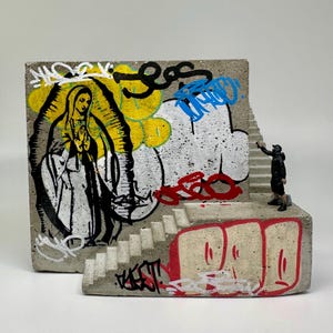 Jardinière / Jardinière graffiti / Cadeau fait main / Cadeau unique / Personnalisé / Cadeau personnalisé / Cadeau pour elle / Cadeau / Art / Miniatures / Miniatures