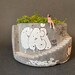 Custom Planter / Graffiti Planters / Miniature People / Architectural Planter / Unique Planter / Graffiti / Art Planter / Miniatures 