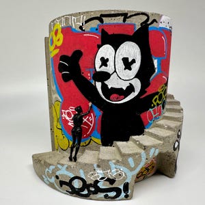 Planter / Graffiti Planter / Graffiti / Handmade Gift /  Unique Gift / Miniatures / Personalized Gift / Gifts for Her / Gift / Art /